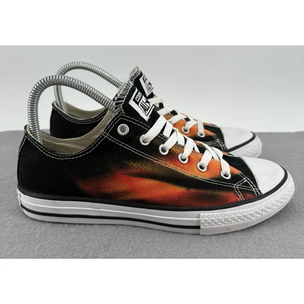 Junior Fire Chuck Taylor Converse All Star Sneaker 651707F Black Orange Size 5
